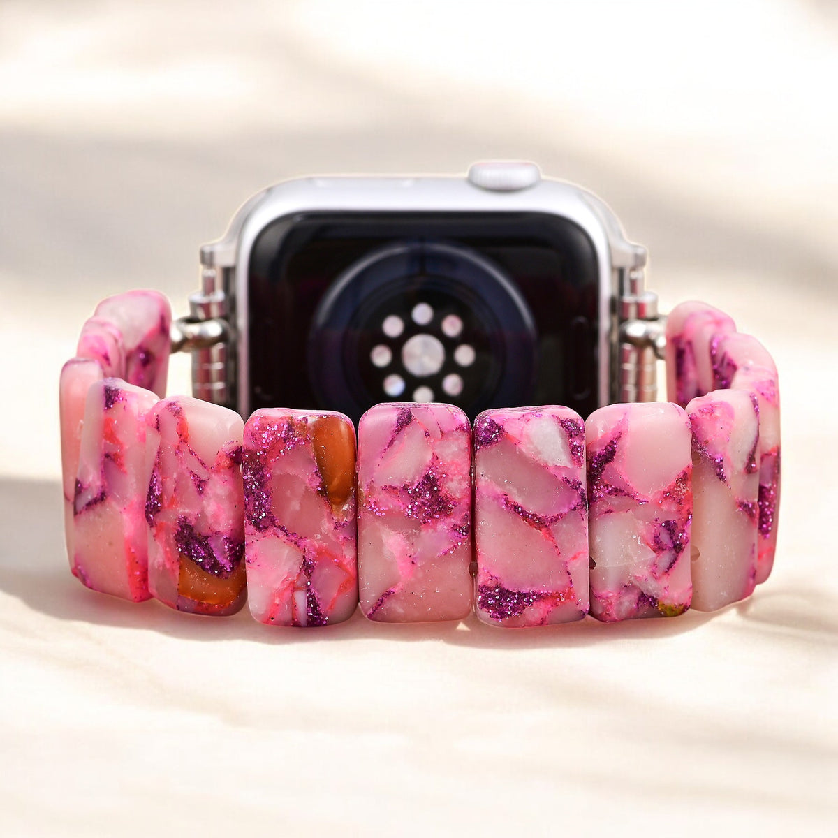 Pulseira Elástica Rose Marble para Apple Watch