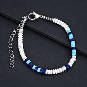 Pulseira masculina de hematita oceano