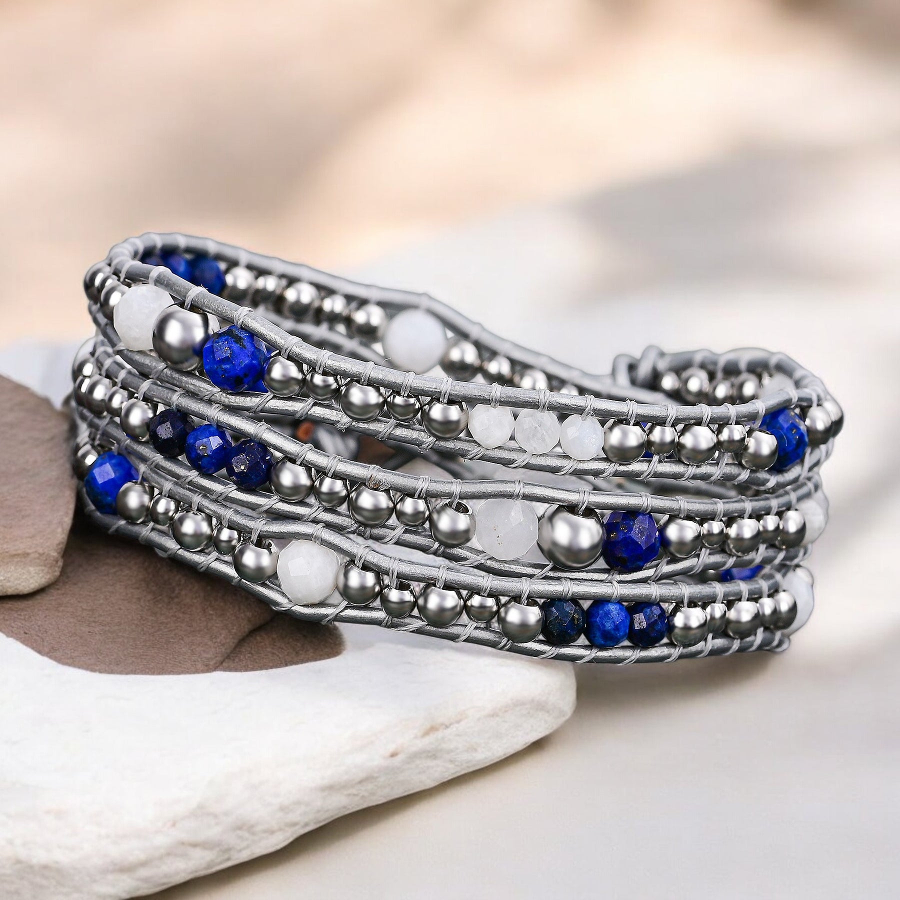 Pulseira Envolvente de Proteção Celestial Lápis