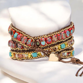 Correia Cherry Emperor Jasper para Apple Watch