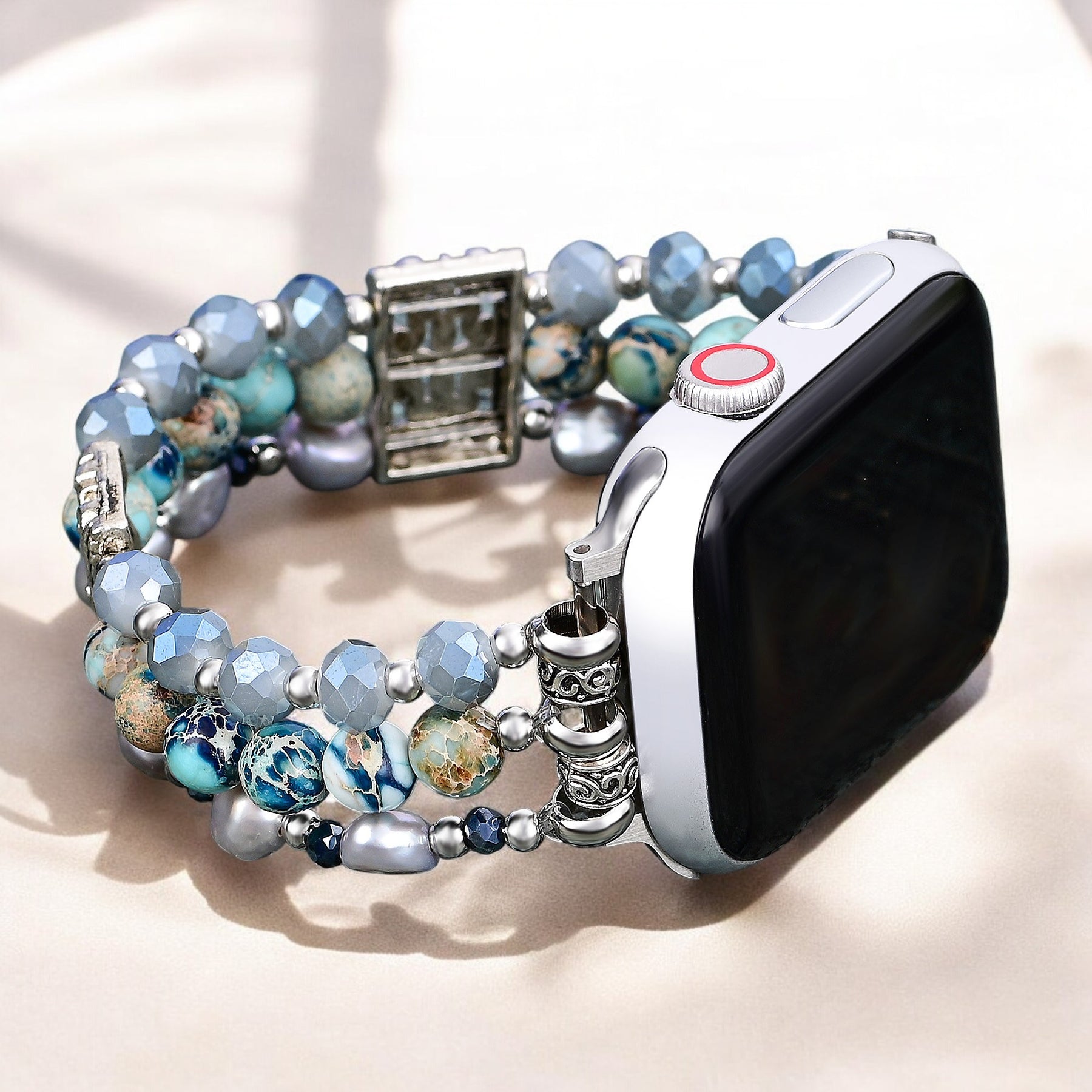 Pulseira de Apple Watch Artisanal Jasper Nomadic Stretch