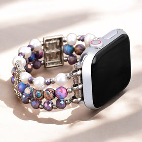 Pulseira Artisanal Jasper Oasis Stretch para Apple Watch