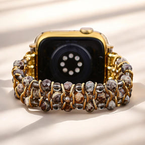 Pulseira de Apple Watch Trançada em Jade Luxuriante