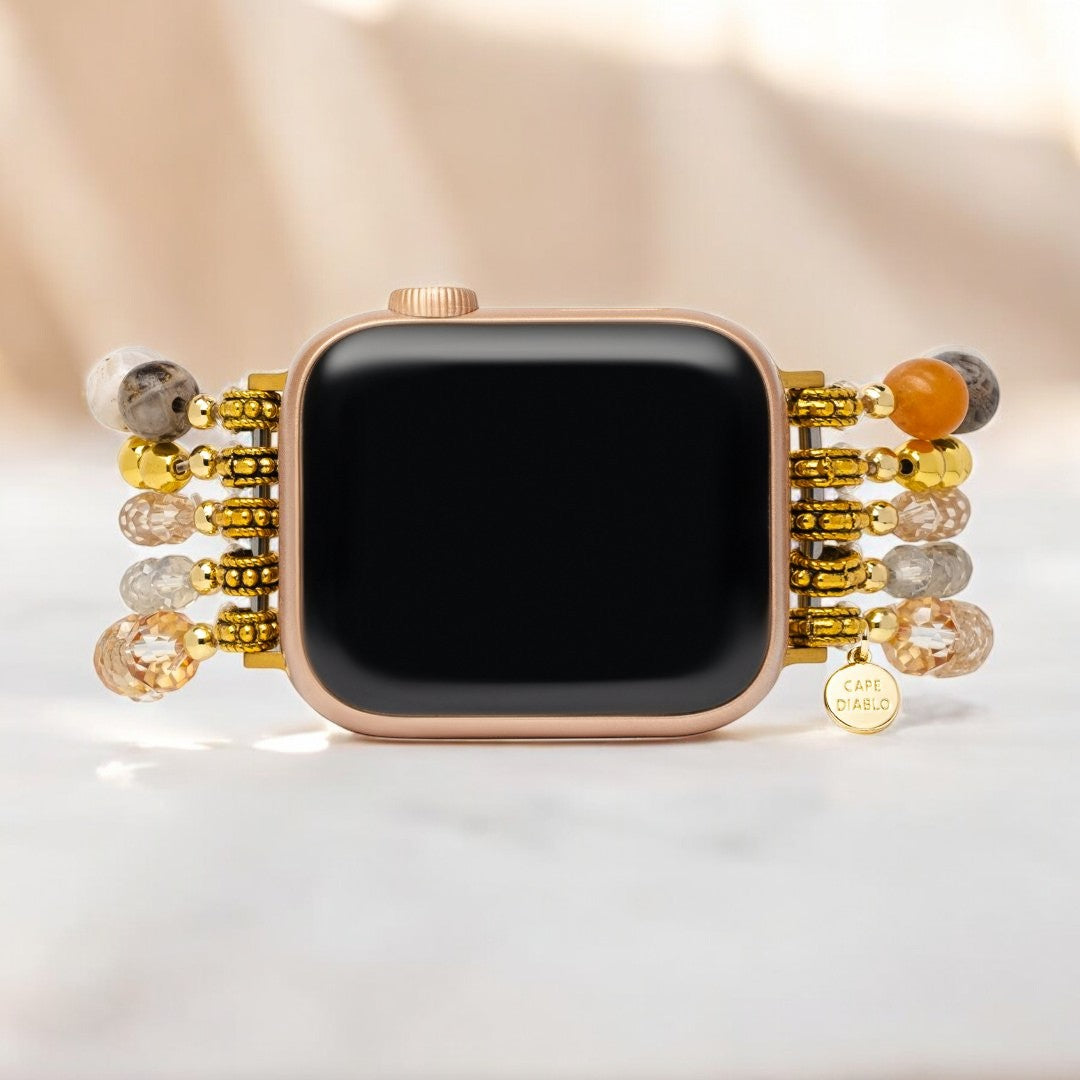 Correia Elástica Dark Champagne para Apple Watch