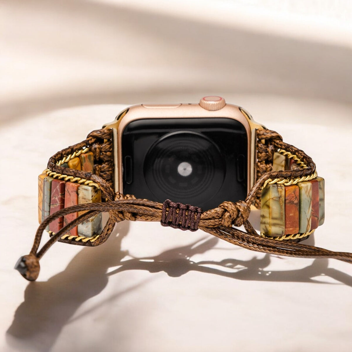 Pulseira Delicada de Jaspe Picasso para Apple Watch