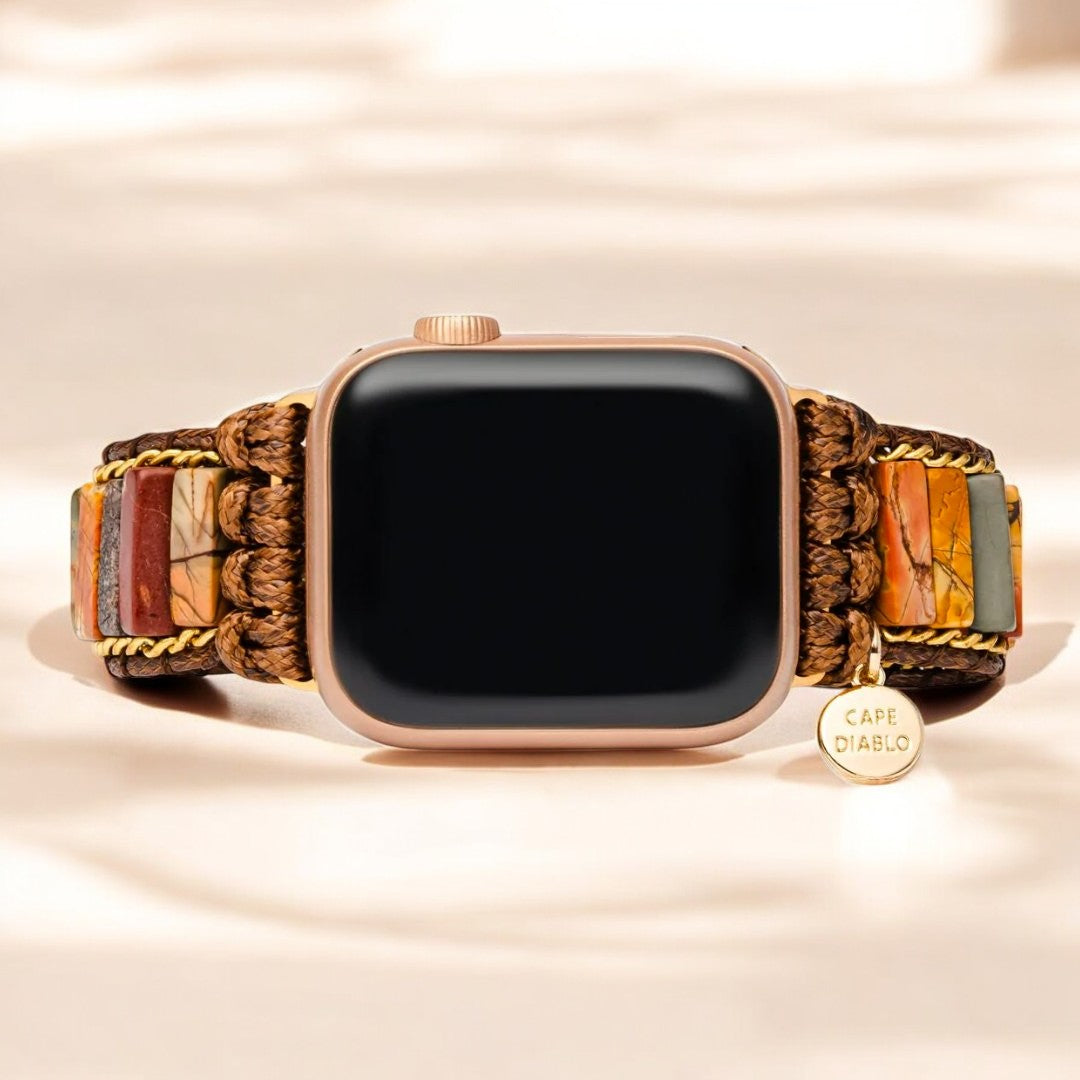 Pulseira Delicada de Jaspe Picasso para Apple Watch