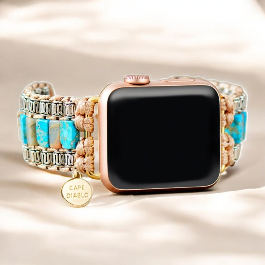 Pulseira para Apple Watch Divine Ivory Turquesa