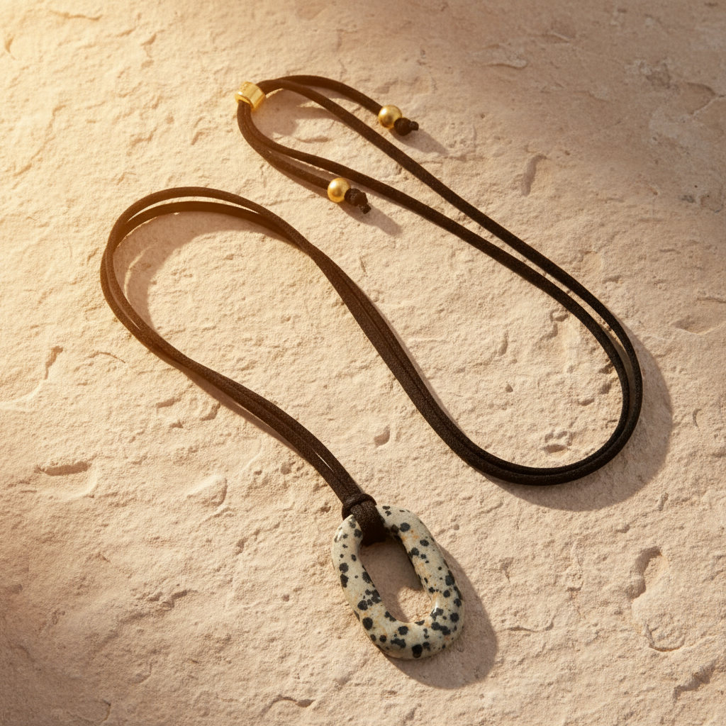 Colar Serenidade em Camurça Turquesa