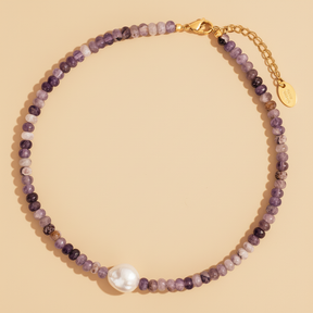 Colar de Pérolas Amethyst Grace
