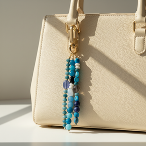 Pendente de Bolsa Harmonia Ágata Azul