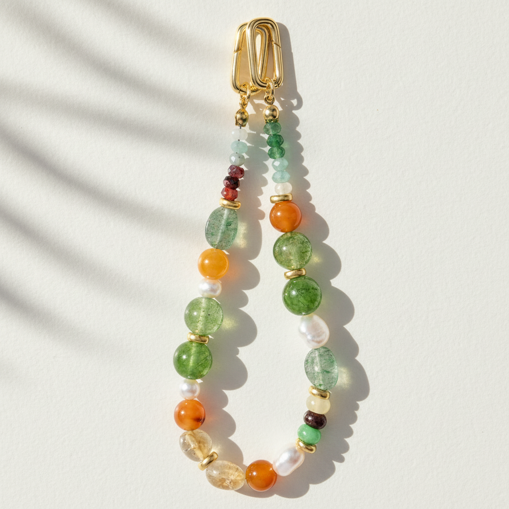 Pingente de Bolsa Harmonia de Jade Malaio