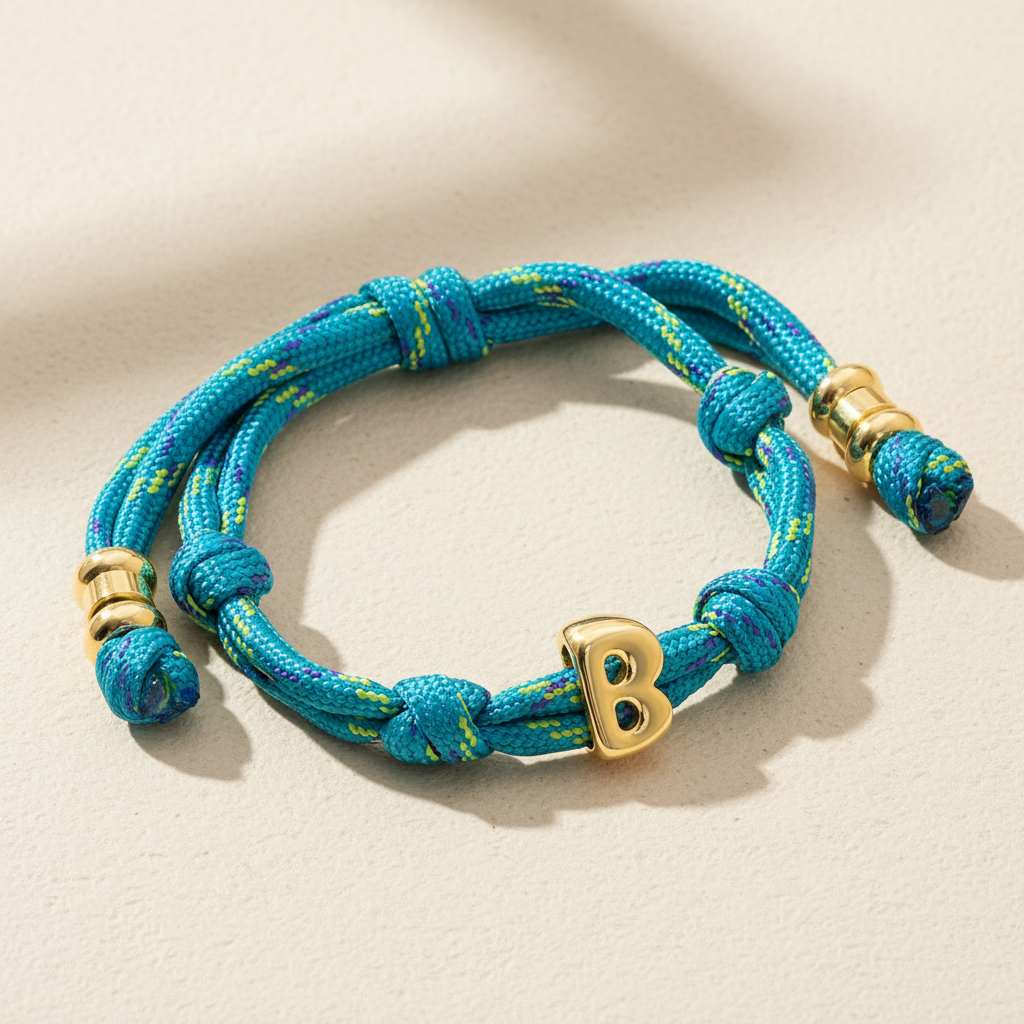 Pulseiras com Nó e Inicial Bracelets