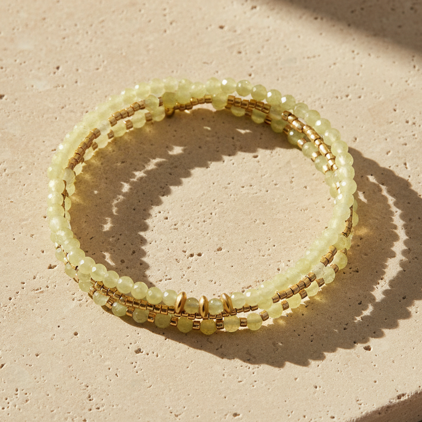 Pulseira/Colar Multi-Estilo Golden Light