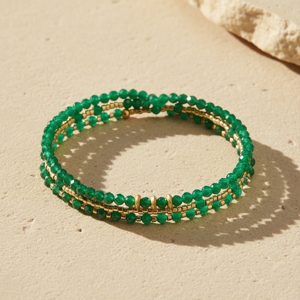 Pulseira/Colar Multi-Estilo Jade Radiance