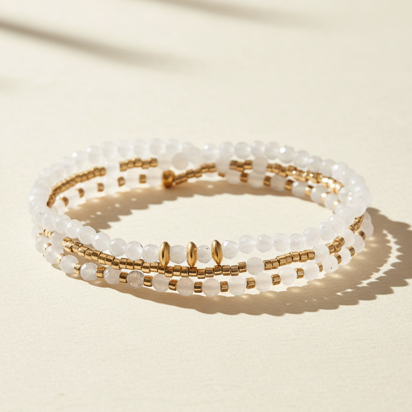 Pulseira/Colar Multi-Estilo Aura Moonlight