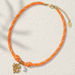 Colar com Pendente de Recife de Coral