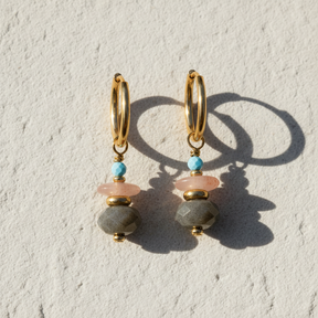 Brincos Aurora Labradorite