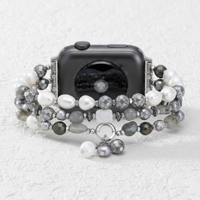 Pulseira Elástica Lunar Luxo Pérola para Apple Watch