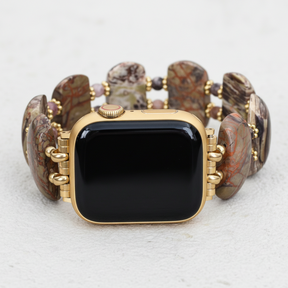 Pulseira Elástica de Ágata Horizonte do Deserto para Apple Watch