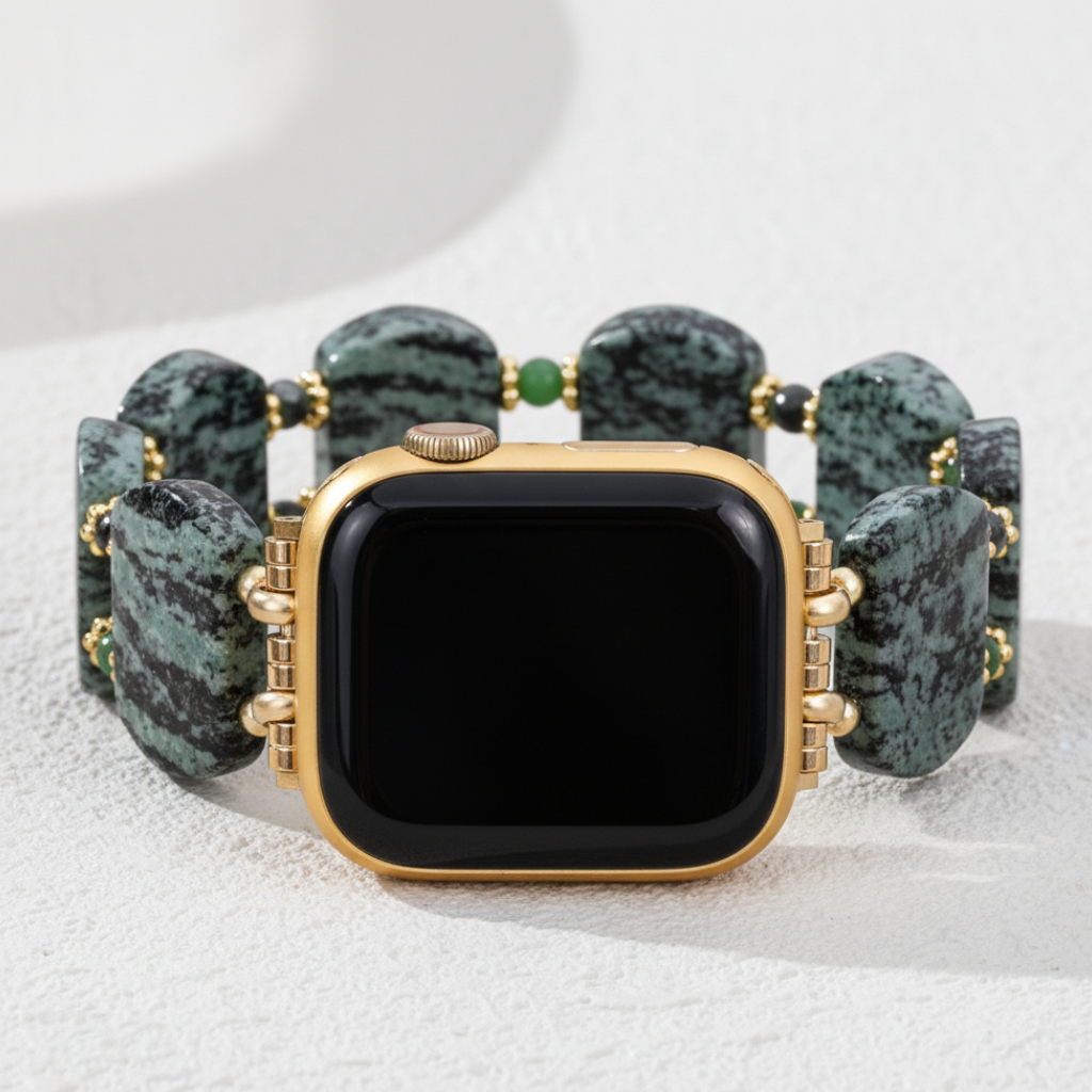 Correia Apple Watch de Musgo Esmeralda Taxoite