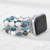 Correia Elástica Platinum Noir para Apple Watch