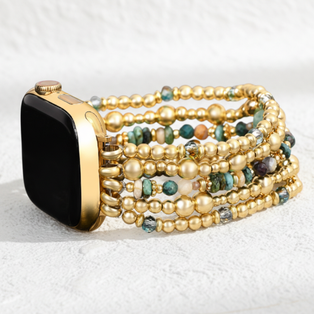 Pulseira Elástica Dourada Oasis para Apple Watch