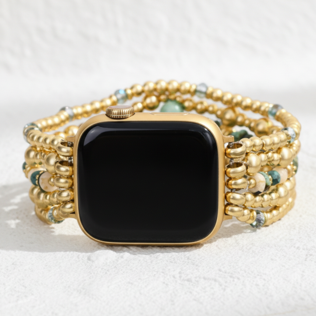 Pulseira Elástica Dourada Oasis para Apple Watch