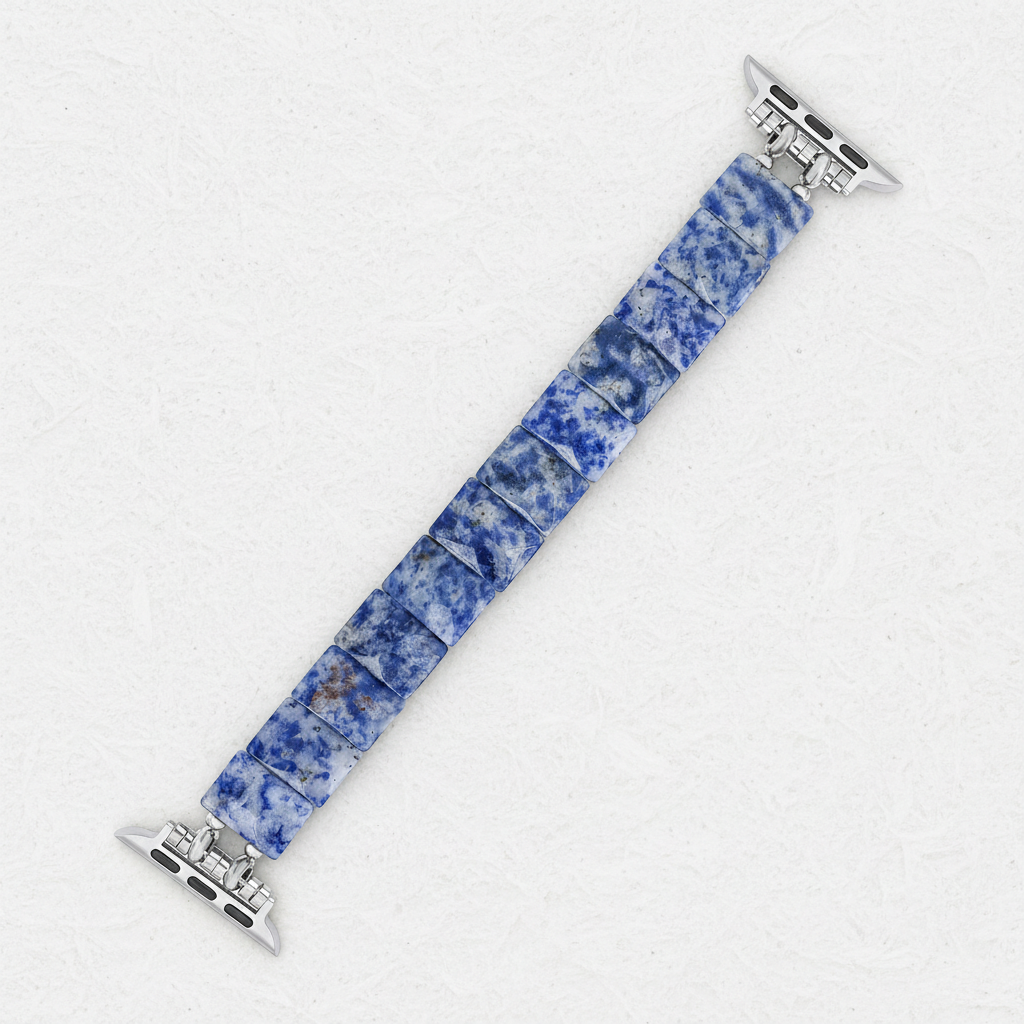 Correia elástica de sodalito azul horizonte para Apple Watch