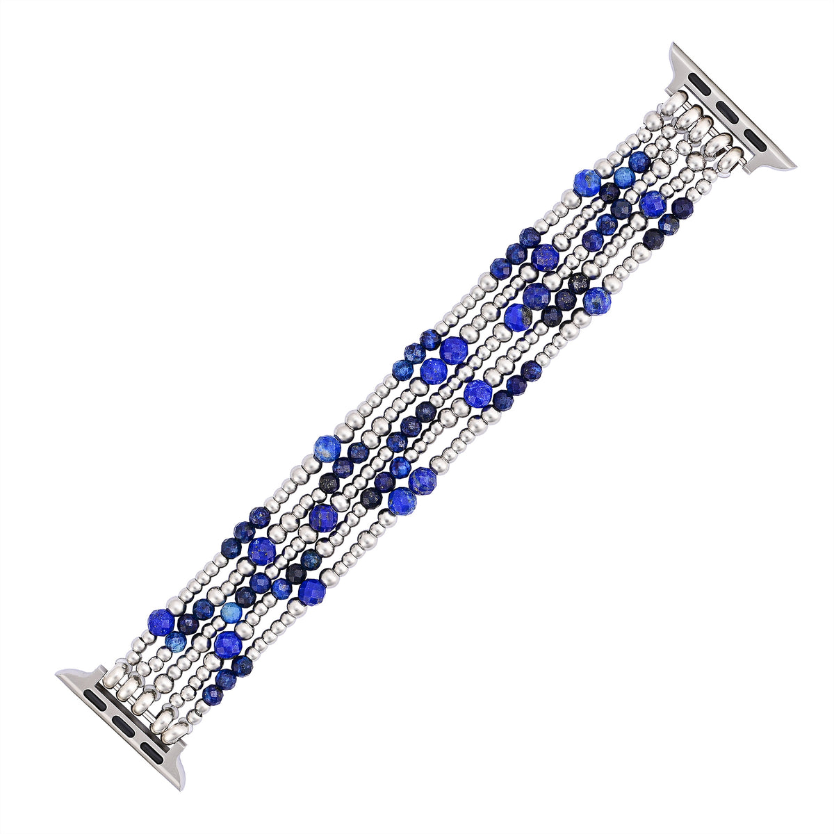 Correia elástica prateada Azure Serenity para Apple Watch