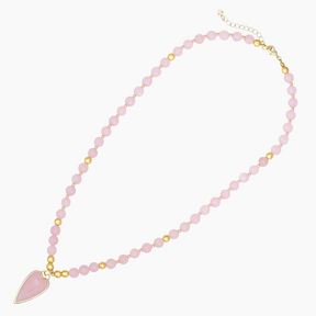Colar Coração Alongado do Amor de São Valentim