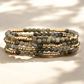 Conjunto de Pulseiras Mágicas de Labradorite