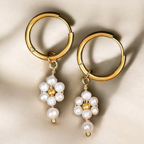 Brincos de Argola Blossom Pearl