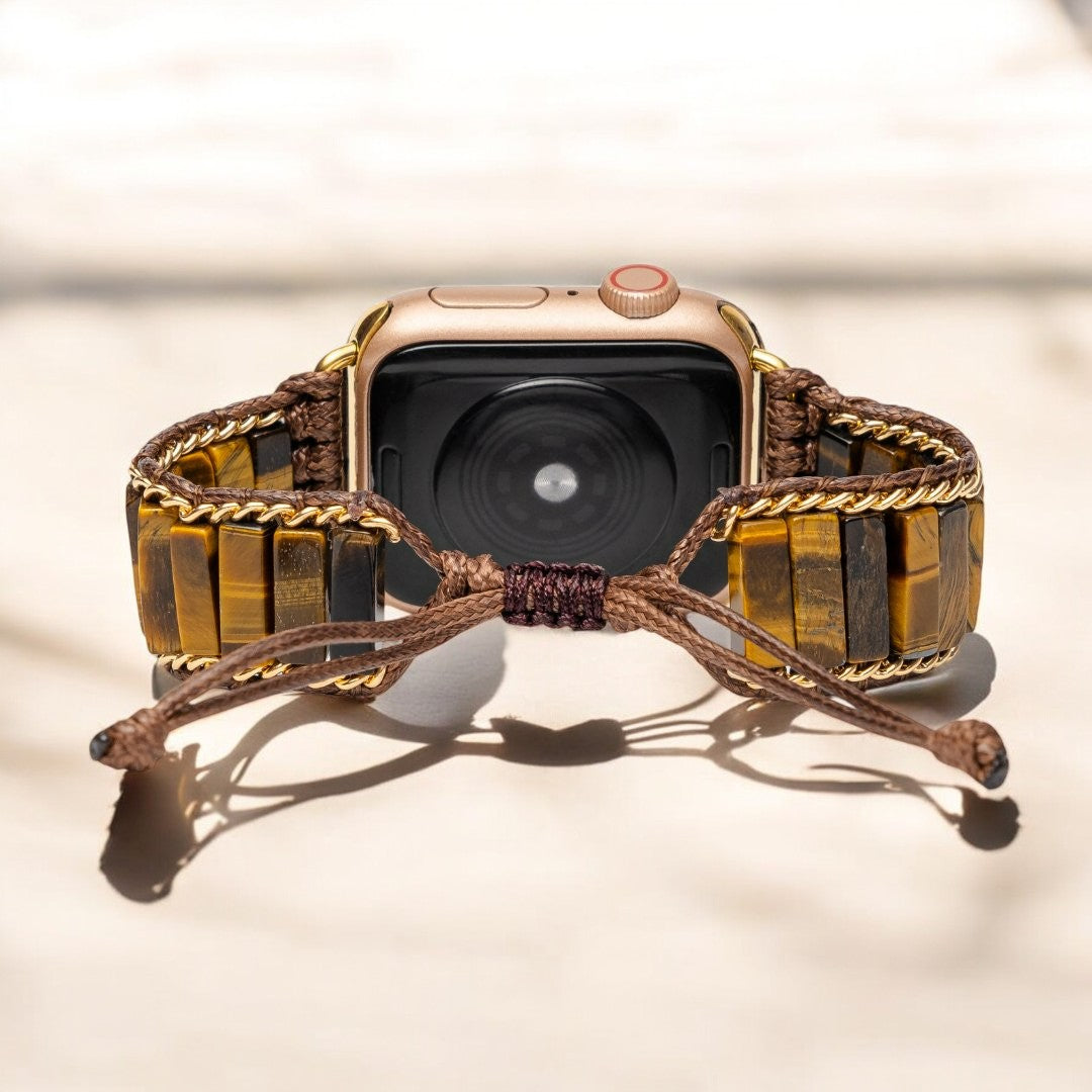 Pulseira Apple Watch Olho de Tigre Intenso