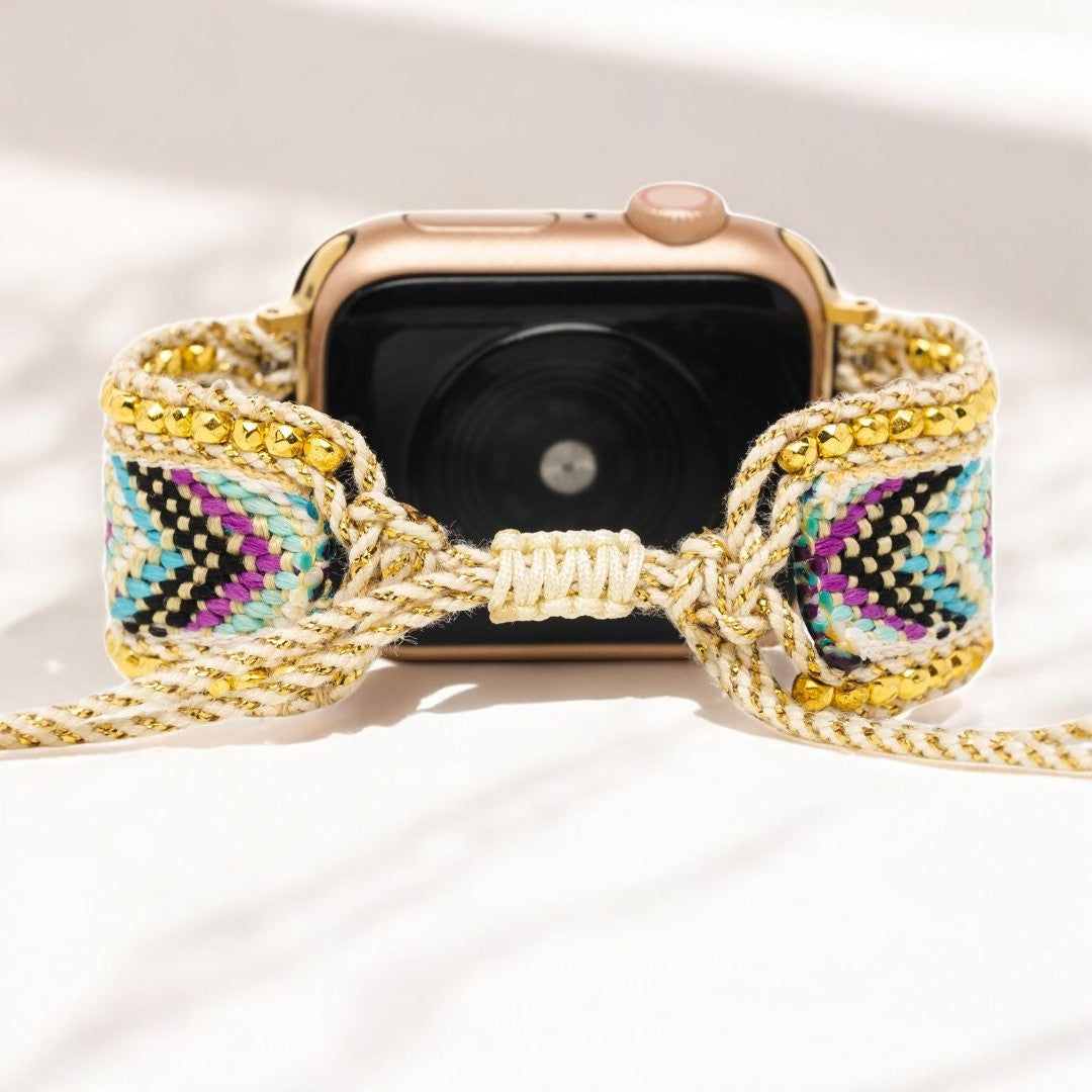 Pulseira Golden Flower para Apple Watch