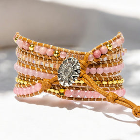 Pulseira Apple Watch em Quartzo Rosa Dourado