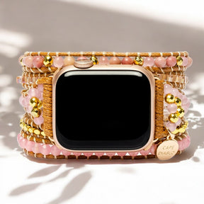 Pulseira Apple Watch em Quartzo Rosa Dourado