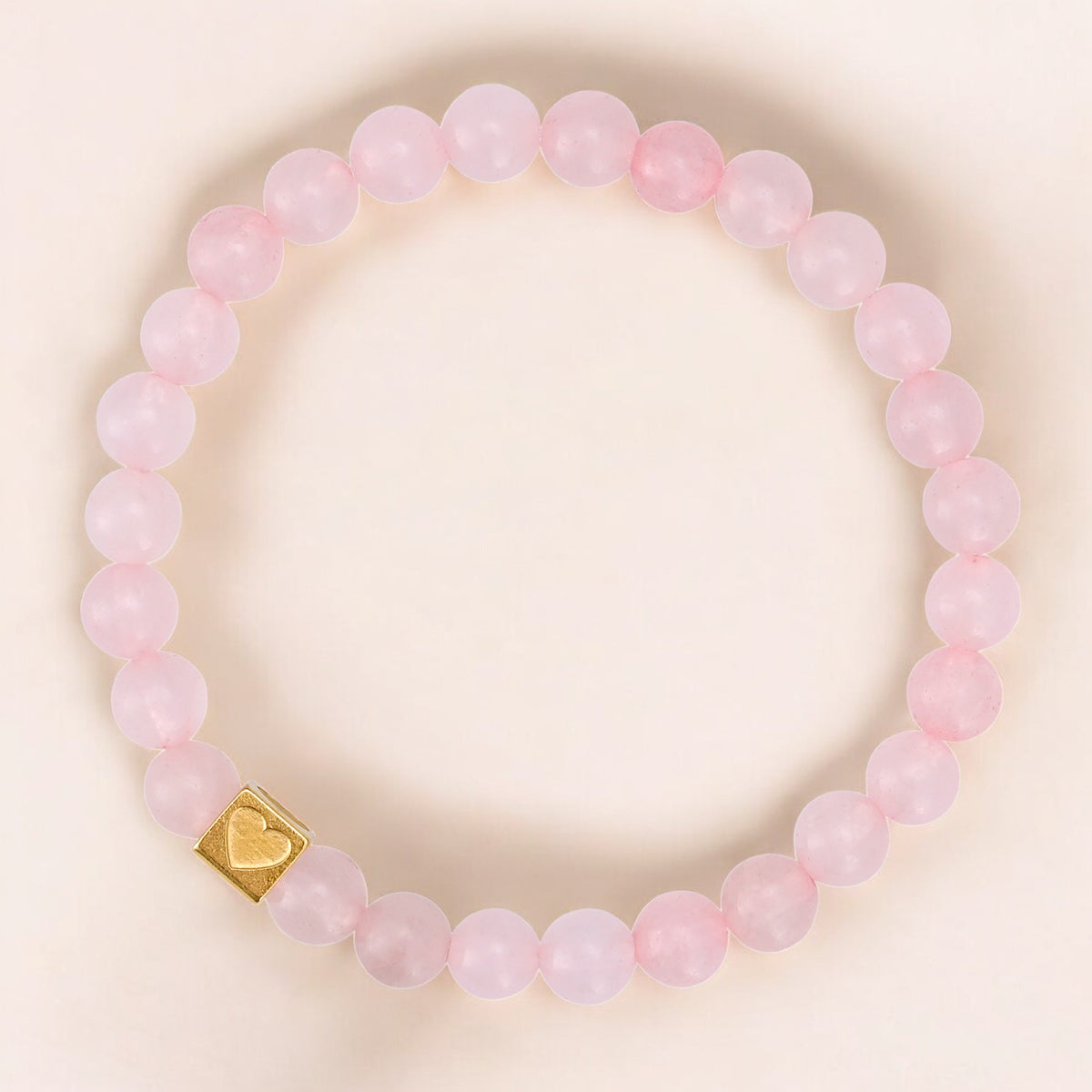 Pulseira de Contas de Amor Douradas de São Valentim