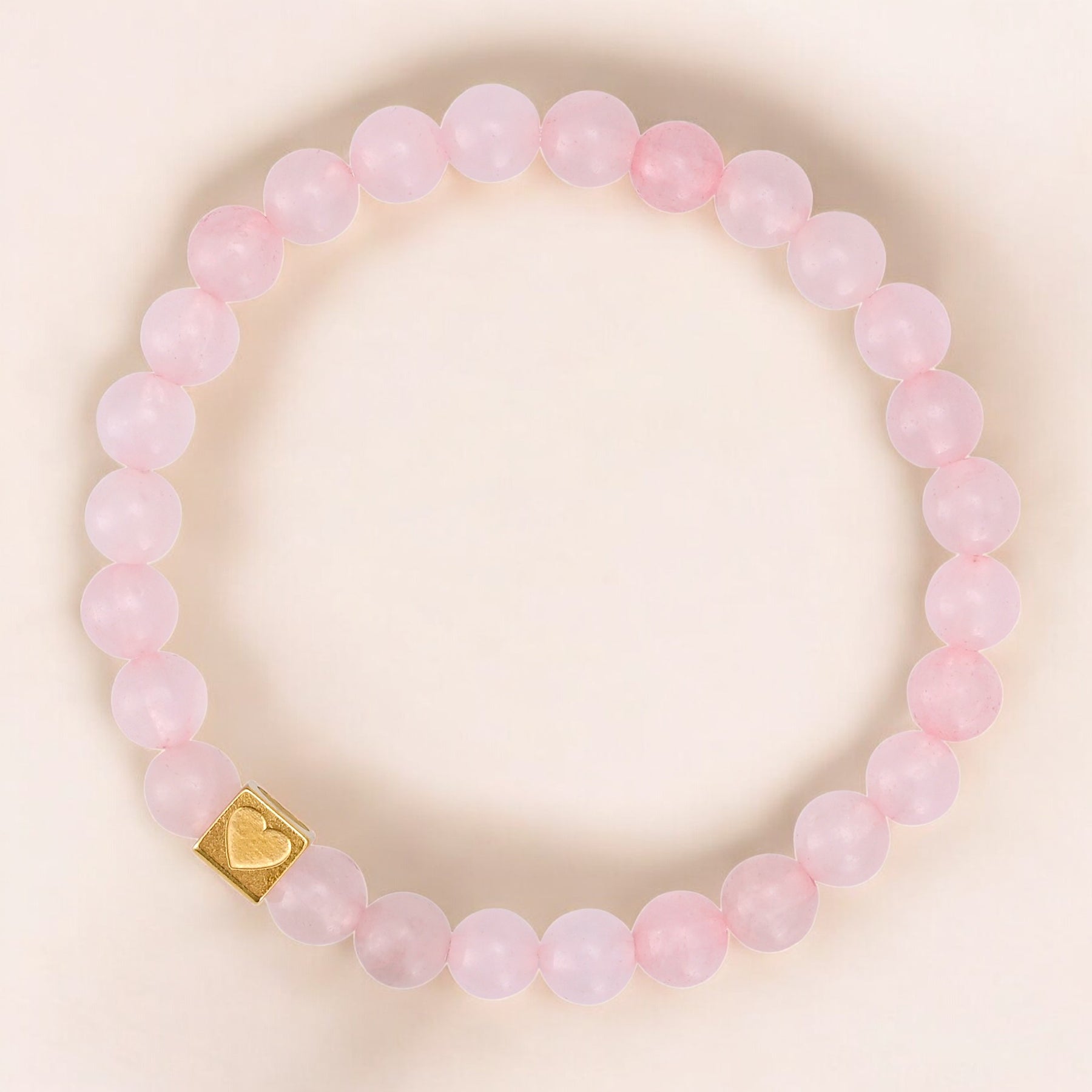 Pulseira de Contas de Amor Douradas de São Valentim