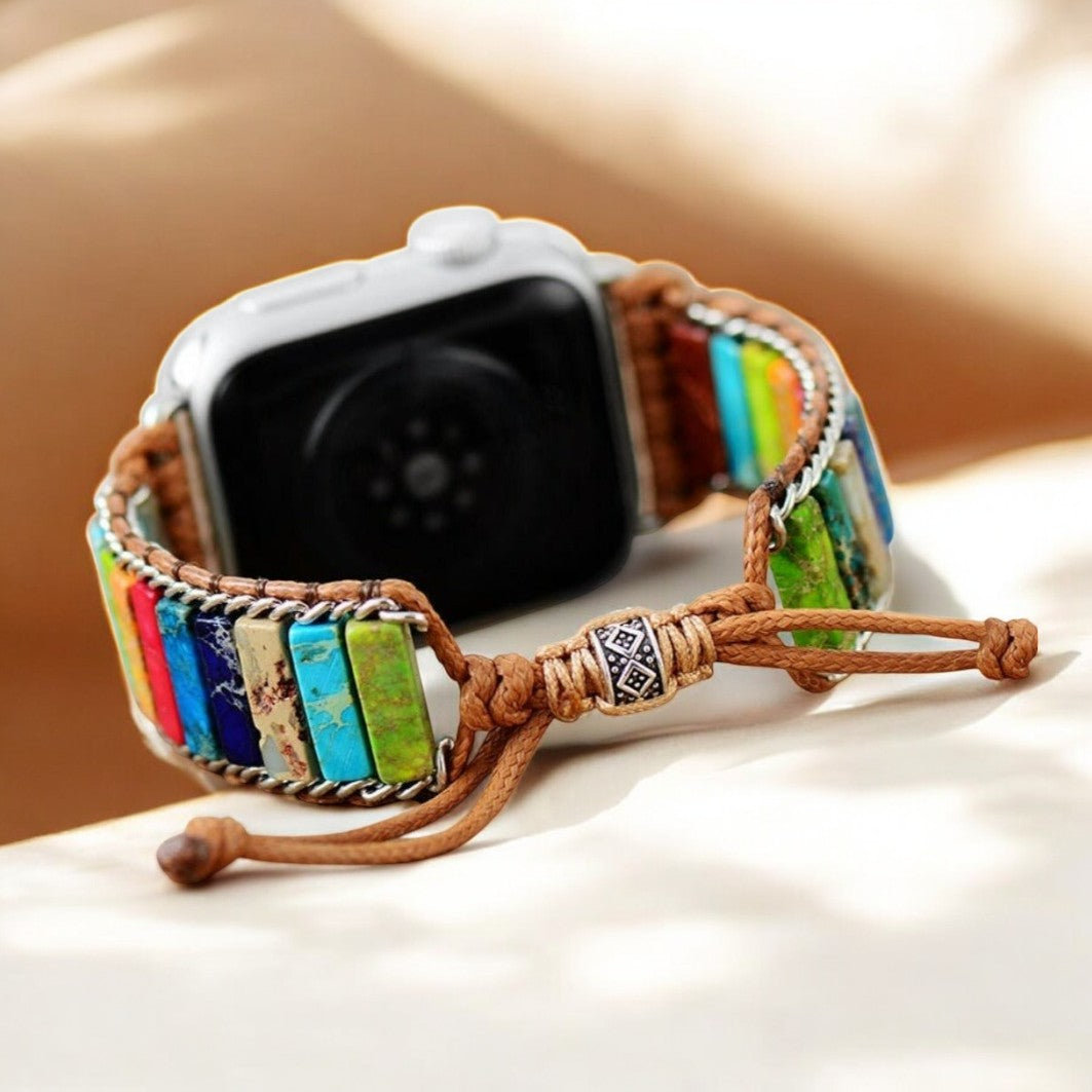 Pulseira de Proteção do Chakra de Cura para Apple Watch