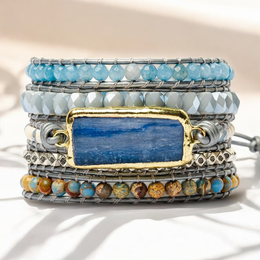 Pulseira Envolvente de Topázio Curativo