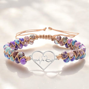 Pulseira de Cura com Pingente de Batimento Cardíaco
