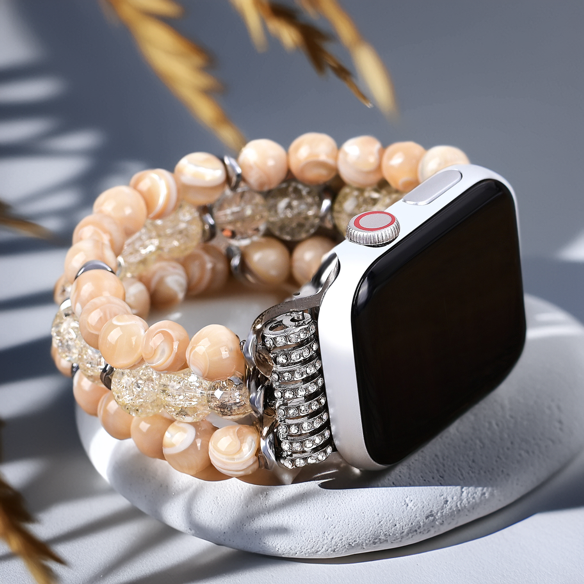 Pulseira elástica Honey Quartz para Apple Watch