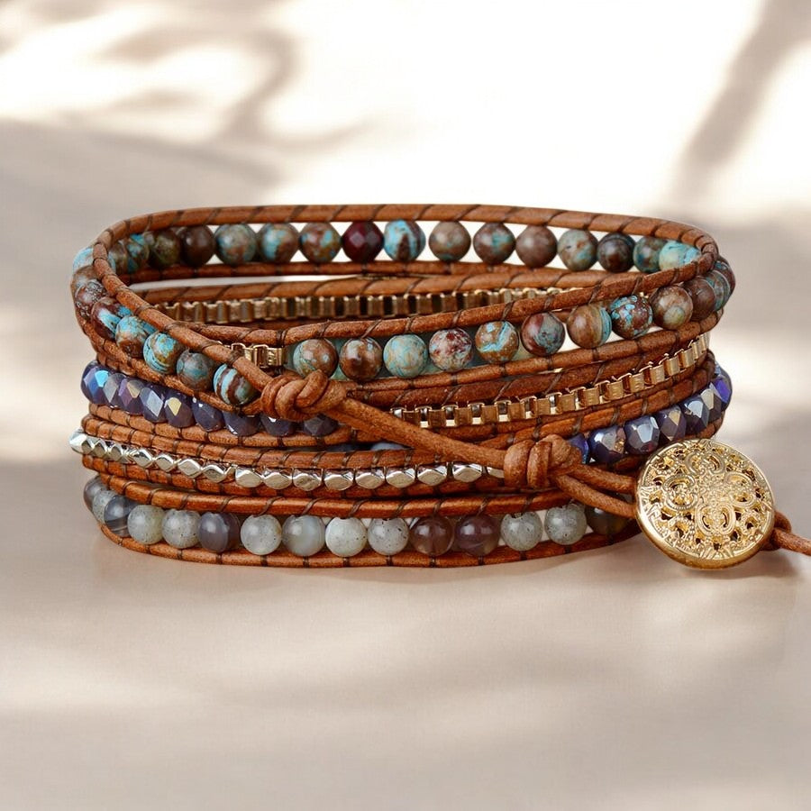 Pulseira Enrolada Labradorite Wanderer