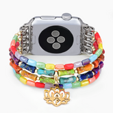 Pulseira Lotus Chakra Stretch para Apple Watch