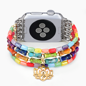 Pulseira elástica para Apple Watch Lotus Chakra