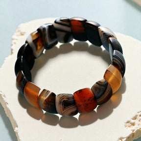 Pulseira Grossa de Ônix Curativo
