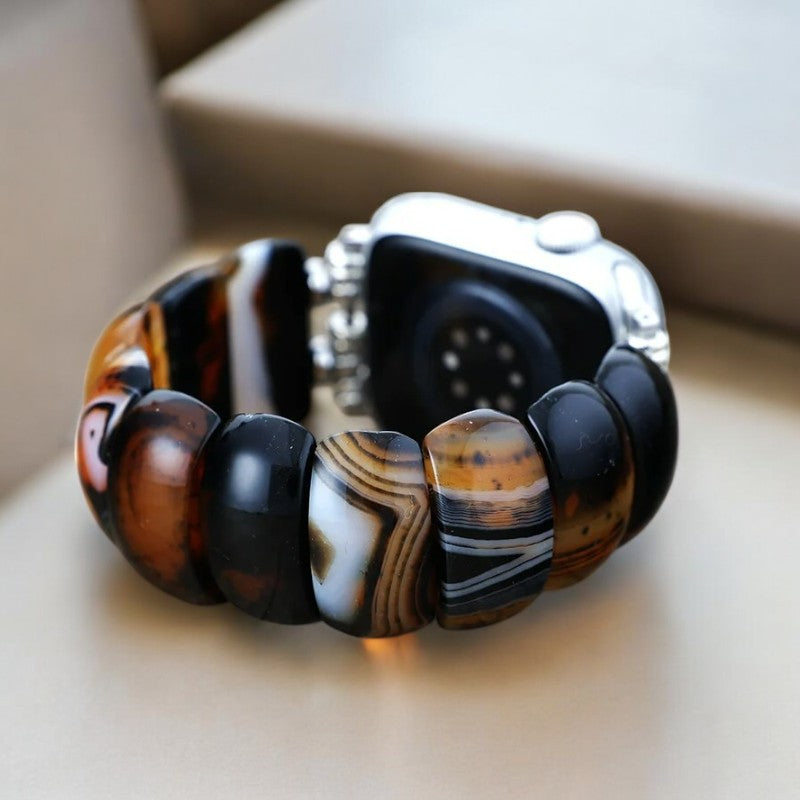 Pulseira Elástica Elegância Ônix Boémia para Apple Watch