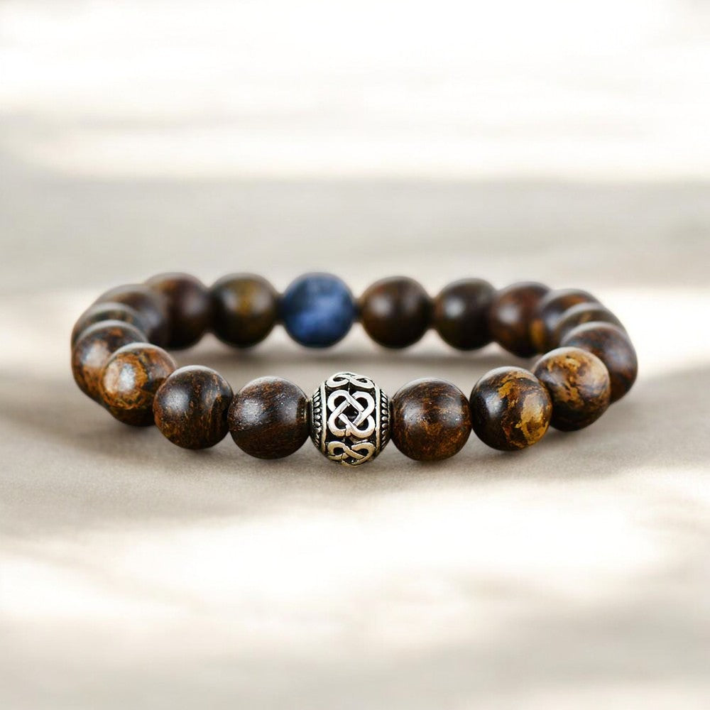 Pulseira Tibetana de Bronzite para Homem
