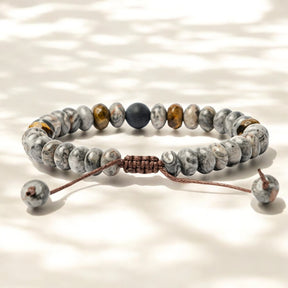 Pulseira Masculina Jasper & Tiger Eye