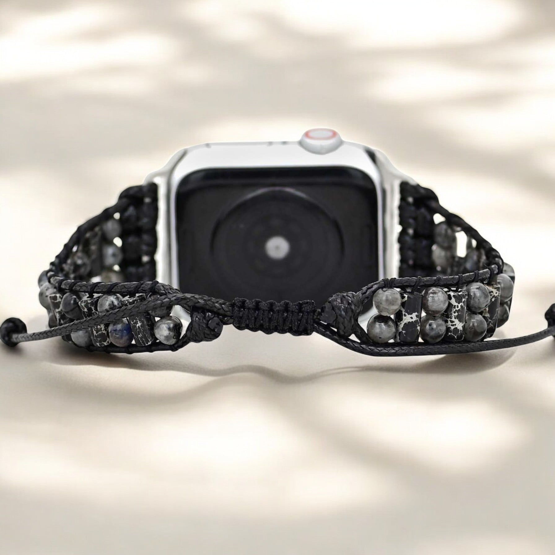 Pulseira Ativa Masculina de Labradorite para Apple Watch